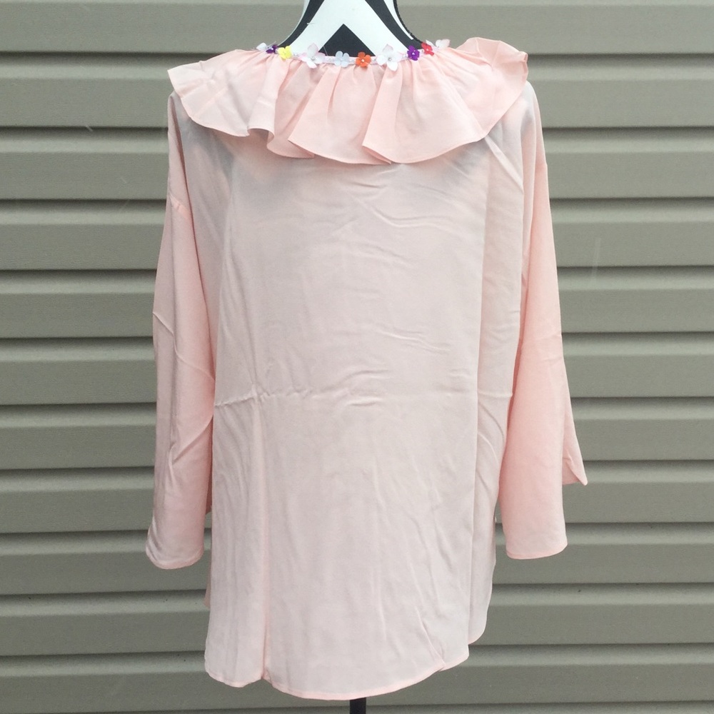 New Anthropologie Paul & Joe Daisy Chain Silk Top - Picture 7 of 8